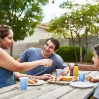 family outside