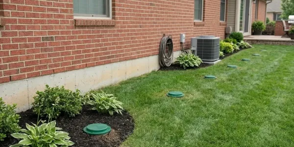 termite bait stations installed near home